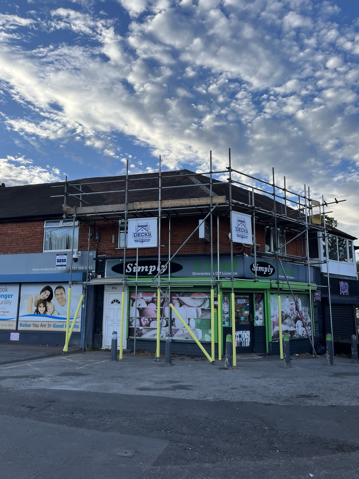 Domestic scaffolding completed by Decks Scaffolding Services
