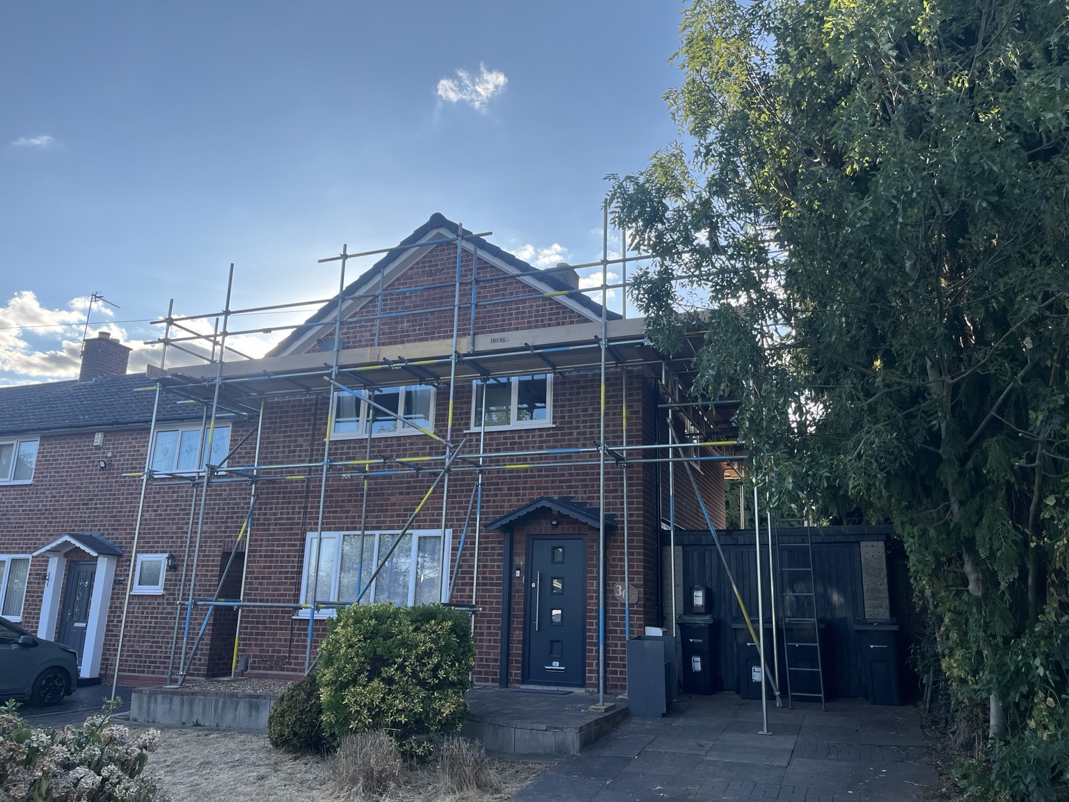 Roofing access completed by Decks Scaffolding Services